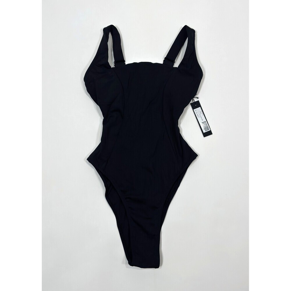 TA3 High Cut Square Neck Swimsuit Black NWT - XS Regular